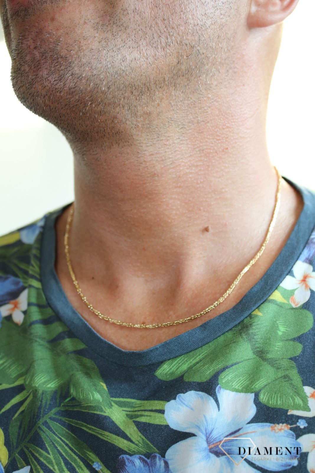 Złoty łańcuszek 585 królewski (bizantina) 1380-050 (1).jpg